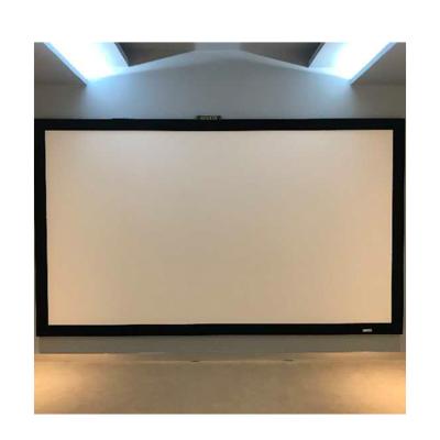 China 150 Inch Wall Mounted Frame Screen High Definition Opaque Flexible White Projector Screen for sale