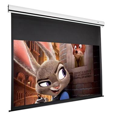 China China Electric Factory Outlet 100 Inch White Single Projector Screen Projector Screen for sale