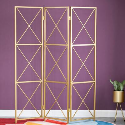 China CLASSIC Light Luxury Modern Simple Style Customized Movable Folding Room Divider Decorative Living Room Screen for sale