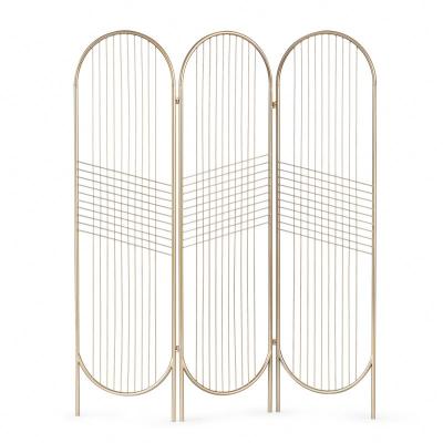 China Simple Modern Europe Europe Style Living Room Home Decor Metal Folding Partition Screen For Hollow Mobile for sale