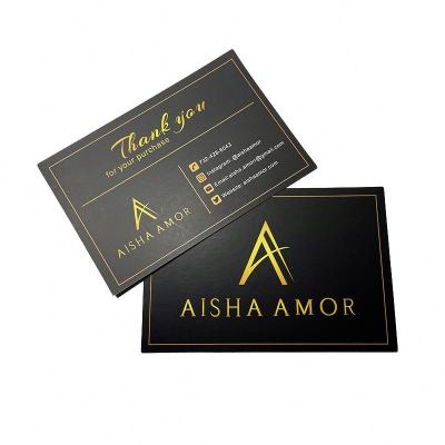 China Brand promotion/congratulation/invitation New Style Factory Customized Social Media and Website of Your Company Thank You for Supporting My Small Business Card for sale