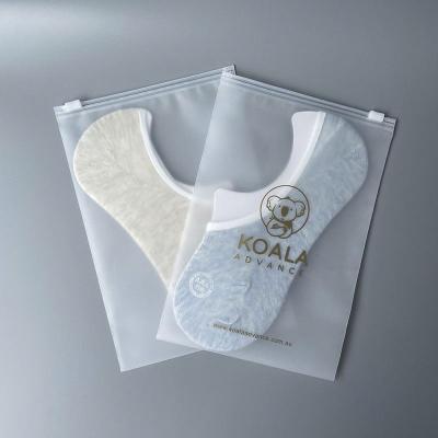 China Recyclable In Stock Resealable packaging bags cloth plastic ziplock bag for clothing packaging for sale