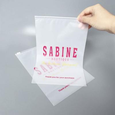 China Recyclable Hot Sale Perfect Printing Hair Packaging Ziplock Printed Plastic Bag For Clothing Packaging for sale