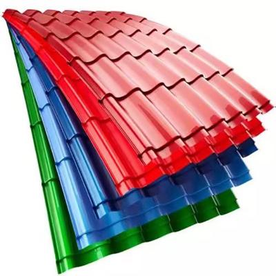 China Steel Sheet Manufacturer Supplier Galvanized Color Coated Coil Panel Roofing Tile Sheet Steel Plate for sale