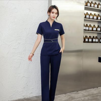 China Classical Professional Women's Clothing Professional Women's Work Wear Foot Bath Technician Foot Bath Technician Clothing Massage Dress Beauty Salon for sale