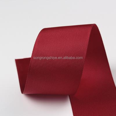 China Simple Fashion Viable Colorful 100% Polyester Grosgrain Ribbon With Different Size Grosgrain Ribbon Customized for sale