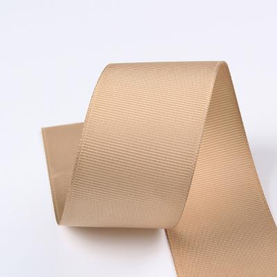 China Viable wholesale 8 solid 105 size colors and stocked 100% polyester grosgrain ribbon for sale