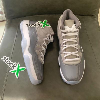 China Cool Gray Retro Running Men's Basketball Shoes New Arrival Latest Design 11 Rubber for sale