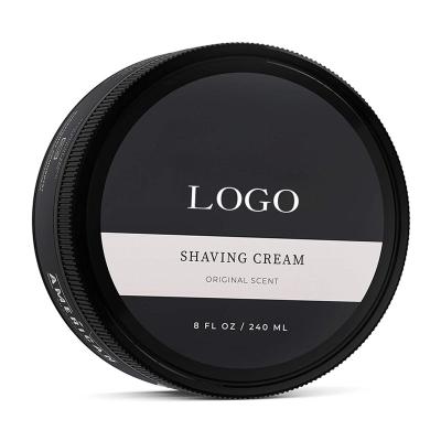 China Rich Foam Private Label Beard Smoothing and Hydrating Shave Cream for Men for sale