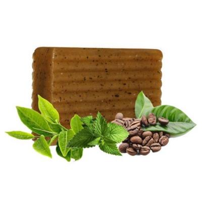 China Private Label Natural Skin Lighting Base Cleansing Coffea Exfoliating Soap for sale