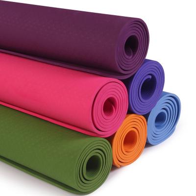 China Custom Logo Black Printed Pu Gym Fitness Exercise Natural Rubber Yoga Mat Yoga Mat Anti Slip Eco-Friendly Eco-Friendly/Biodegradable for sale