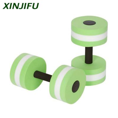 China Water Entertainment EVA Aqua Weight Floating Dumbbells Water Aerobics For Swimming Pool for sale