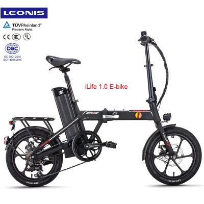 China New BRAND LEONIS E-Bike aluminum alloy electric bicycle 36v 7.5Ah 250W eBbike aluminum alloy frame and folding fork for sale