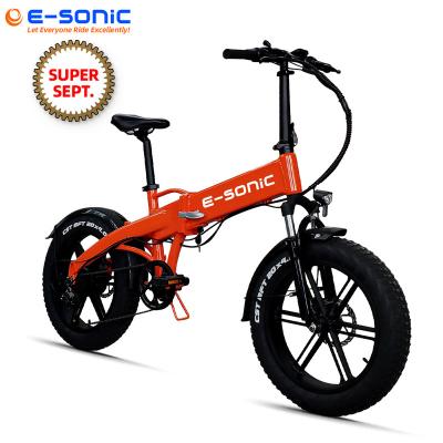 China Fat New E-SONIC Ebike Brand 20 Inch Tire Fat Cross Country Electric Bicycle 48v 10Ah Battery e Bike For Sale for sale