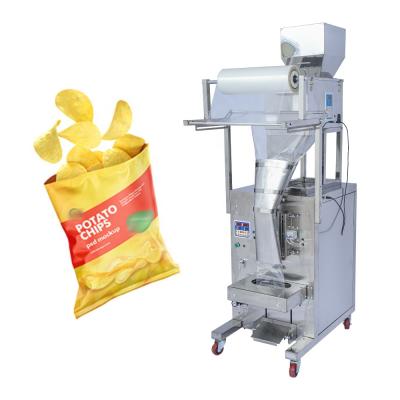 China Food Snacks Potato Chips Pop Corn Packing Machine With Nitrogen For Snacks Plantain French Fries for sale