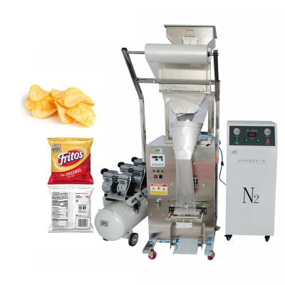 China Automatic Dry Food Banana Fries French Fries Snack Chin Chin Potato Chips Packing Machine for sale