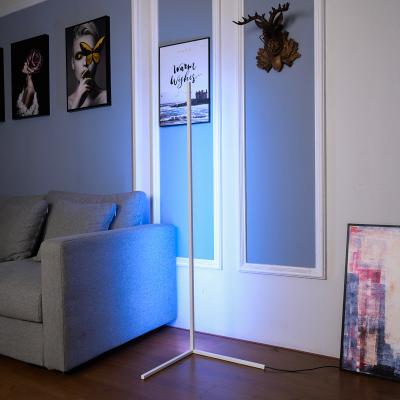 China EUROPEAN Decorative Modern Light Living Room Floor Art Bamboo Metal Stand Designer Led Modern Floor Lamp for sale