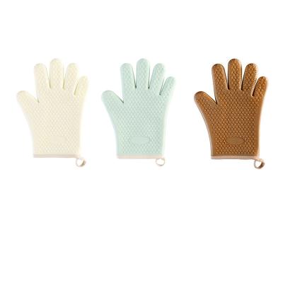 China Higher Hot Kitchen Heat Resistant Oven Glove Silicone Baking Glove Multifunctional Professional Heat Resistant Selling for sale