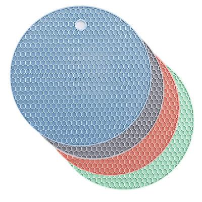 China Heat Resistant Hot Pads Mat Silicone Trivet Mat Kitchen Pot Holders Insulation Durable Warm Viable Pad for sale