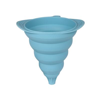 China Sustainable Custom Silicone Collapsible Funnel Set Of 4 Small And Large Kitchen Silicone Collapsible Funnel for sale