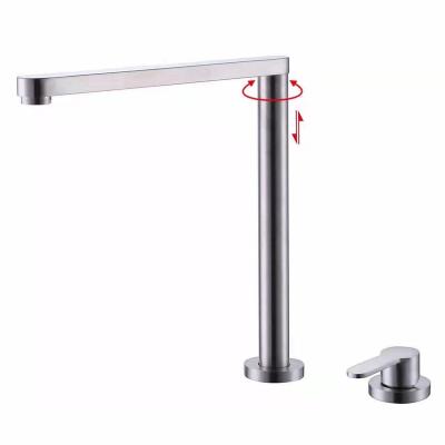 China Thermostatic Faucets Filter Basin Mixers Shower Sink Water 360 Rotation Mixer Tap Sets Modern Health Instant Hot Deck Mounted Kitchen Lift Faucet for sale