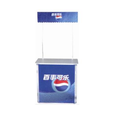 China Aluminum + PVC Promotional Portable Promotion Table Counter For Display for sale