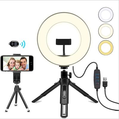 China General Good Quality Led Ring Light Live Mobile Phone Clip For Tiktok Selfie Rechargeable for sale