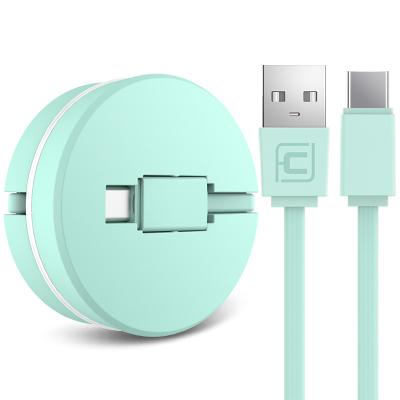 China Mobile Phone Types 2020 New Product Portable 3 in 1 Triad Multi Cable Charger, Fast Charging Line 3 Line USB Data USB Cable Zip Charger Line in1 for sale