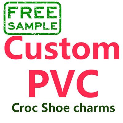 China Custom clog charm free sample PVC shoe charm crocely-charms accesorios designer charms bracelet in bulk customized with logo custom for sale