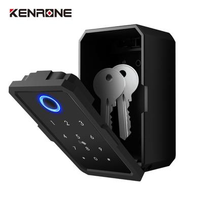 China Home/Apartment/Office/Campus/Outdoor Dormitory Safe Waterproof Wall Mount Tuya Keyless App Modern Key Box for sale