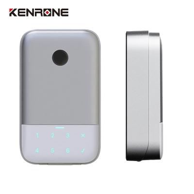 China Home/Apartment/New Style Office/Campus/Dorm Modern Aluminum Wall Mounted Key Box App Fingerprint Smart Key Box Key Storage Holder for sale