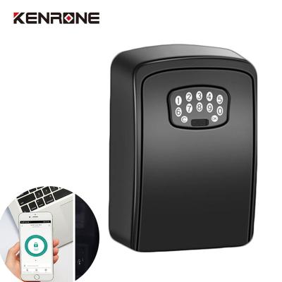 China Home Outdoor Waterproof Blue Tooth Key Password Skin Storage Bank Office Hotel Smart Key Box for sale