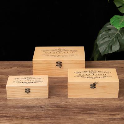 China Folk Art Wholesale Natural Material Wooden Jewelry Box FOR Cosmetics Jewelry Sundries for sale