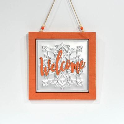 China Wooden Vintage Autumn Thanksgiving Letter / Metal Wall Hanging For Wall Decoration for sale