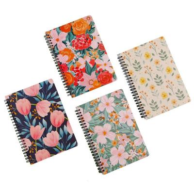 China Wholesale Floral School Office Stationery High Quality Series Notebook Diary Journal Student Supplies A5 Spiral Notebook for sale