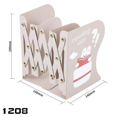 China Magazines Expanding Bookshelf Desk Bookends Stand Adjustable Rack Book Storage Organizer For Kid Children Student for sale