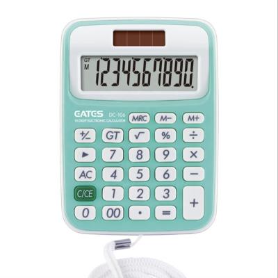 China BIG Calculator LCD Display 12 Digits General Purpose Dual Power, Lanyard Portable Calculator for School and Office Supply for sale