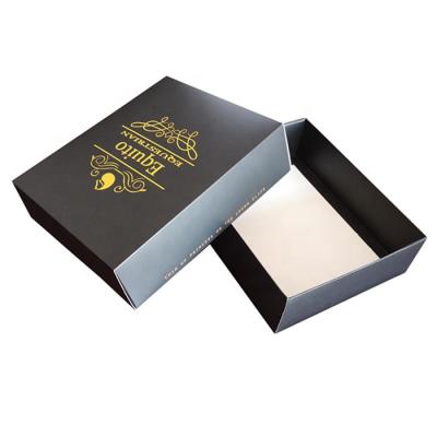 China Recycled Materials Custom Packing Box For Clothes , Black Cardboard Packing Boxes for sale