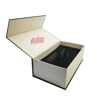 China Recycled Box And Custom Materials Foil Logo Wine Bottle Glasses Packaging Paper Box for sale