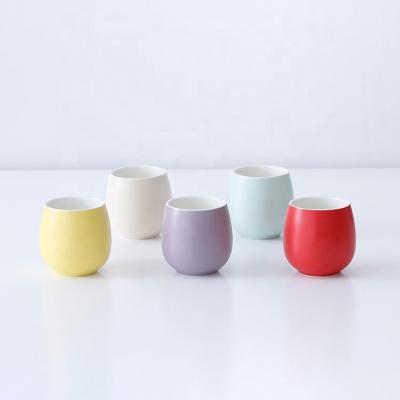 China Cute Viable Cheap Shape Ceramic Tea Cup And Tea Set Drum Small Sets for sale