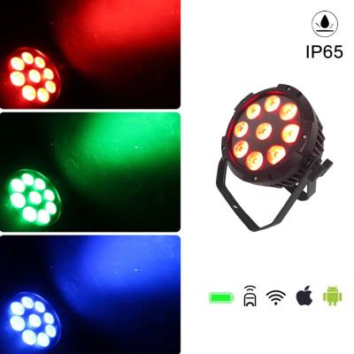 China 9x18 Watt Battery Operated Uplighting IP65 Waterproof Par Light for sale