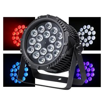 China IP65 Wasserdichte Led Par Can Light 18x12w RGBW 4in1 Projektionsdistanz 10m-30m zu verkaufen