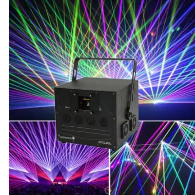 China 10W ILDA Full Color Animated Laser Light Show Projector AC110-220V Te koop