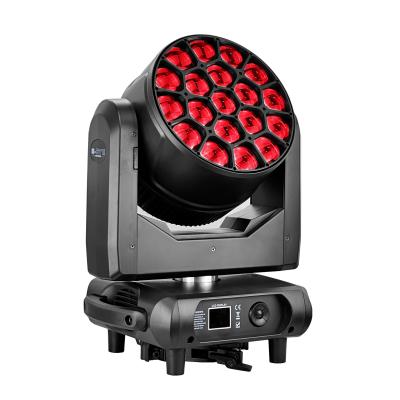 China Mini 19 Pcs 40w 4in1 Zoom Led Moving Head Light para el escenario Lavar luz DJ Disco Club en venta