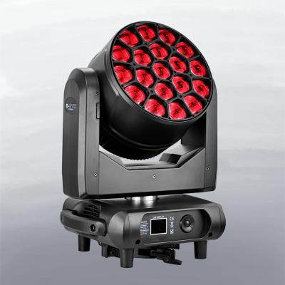 China RGBW 19*40W 4in1 Led Stage Lights Night Club DJ Stage Party 19pcs Bee Eye Moving Head Light Moving Head Wash Light for sale