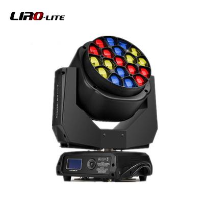 China 19X15W Led Rgbw 4In1 Big Bee Eyes Wash Moving Head Lamp Zoom Light Para Dj Disco Night Club Bar Stage Lights à venda