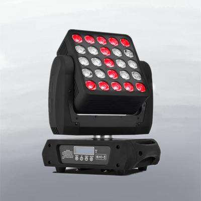 China 25*12W Moving Head Matrix Beam Lights 4in1 DMX 512 Controlador Iluminação de palco à venda