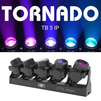 Китай Новейший 5 глаз DMX Tornado 5*120W светодиодный луч RGBW движущаяся голова вращающийся свет продается