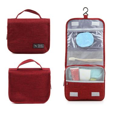 China Durable Expandable Travel Wash Bag Organizer Waterproof Hanging Makeup Toiletry Cosmetic Bag for sale