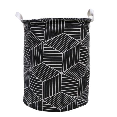 China 2019 Wholesale Smart Home Eco-friendly Durable Storage Folding Polyester Laundry Hamper Basket Laundry Bag Basket for sale